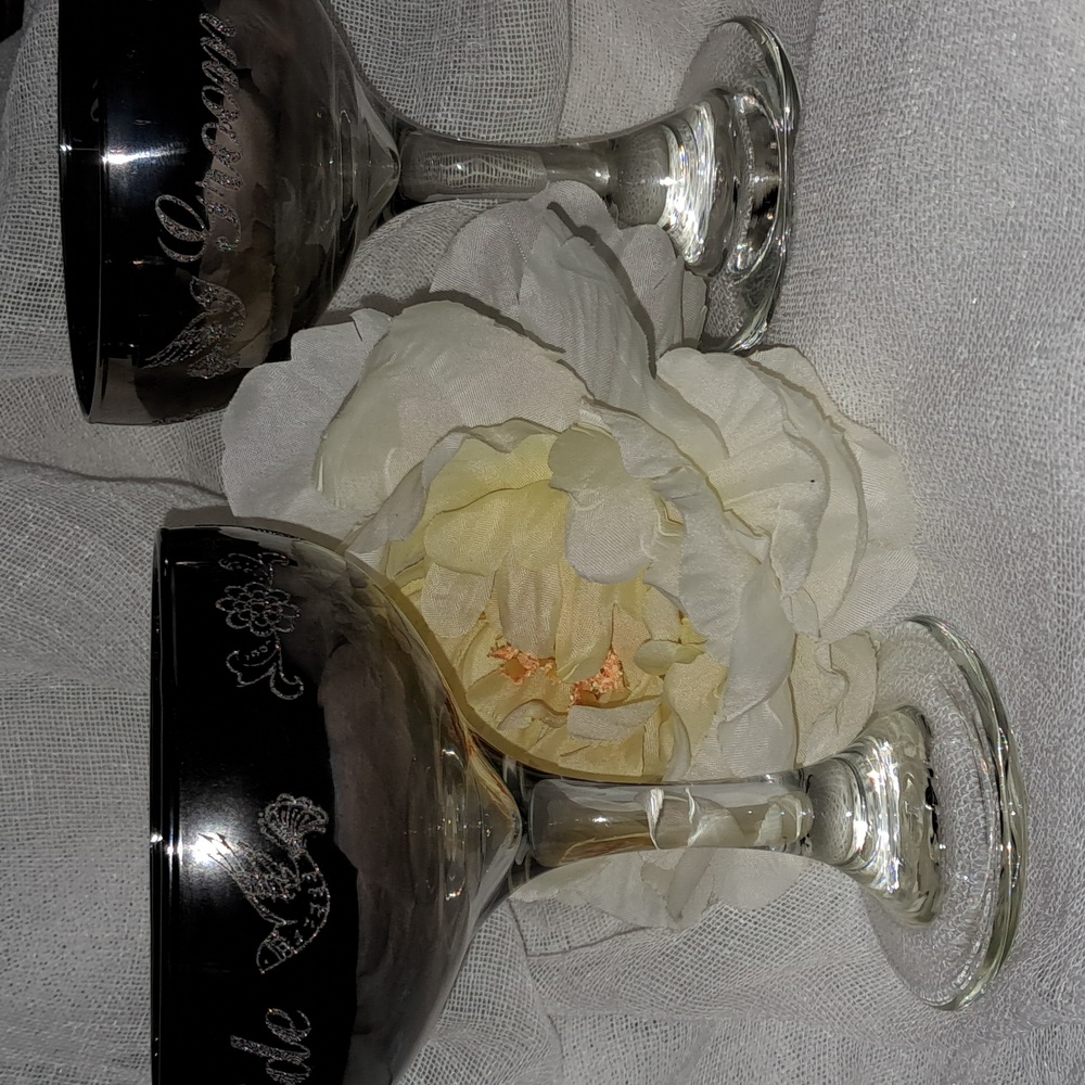 Vintage wedding glasses